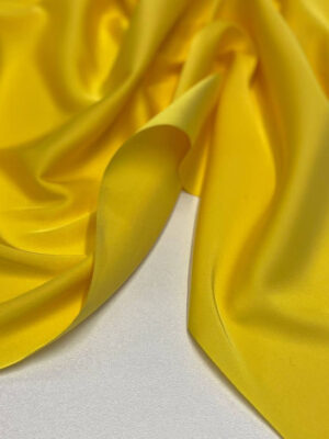 Однотонний шовк стрейч жовтий