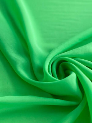 Шифон не стрейч салатово-зелений