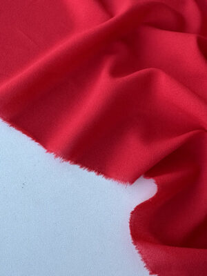 Платтяно-блузочний креп стрейч насиченого червоного кольору