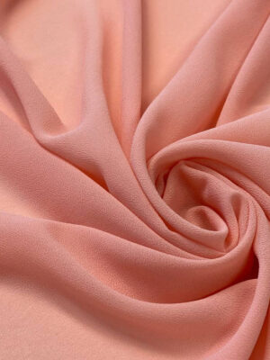 Креповий стрейч шифон ніжного кольору рожевий персик