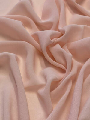 Креповий стрейч шифон ніжного бежевого кольору