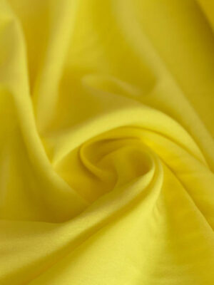 Креповий стрейч шифон яскравого лимонно-жовтого кольору