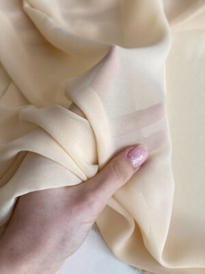 Шифон прозорий світло-бежевий