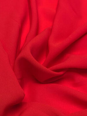 Креп шифон алого кольору не стрейчовий