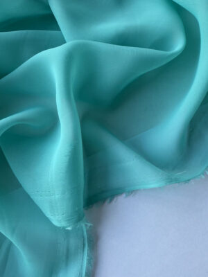 Шифон прозорий бірюзового кольору