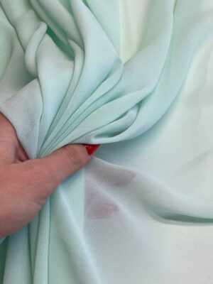 Креп-шифон кольору ніжного шалфею