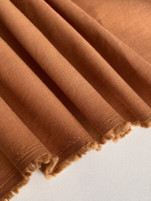 Льон стрейч гірчично-рижий