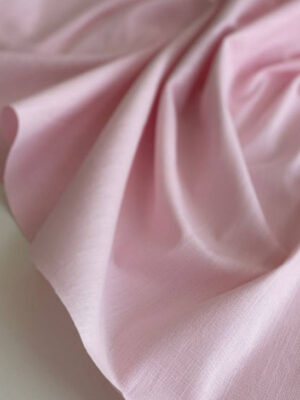 Льон стрейч ніжного рожевого відтінку чайноі троянди