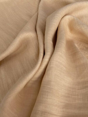 Льон костюмний Лоро Пьяна бежево-пудровий