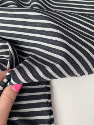 Котон костюмний з чорно-сірою смужкою, Баленсіага