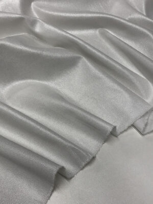 Котон стрейч Італія білого кольору зі срібним напиленням