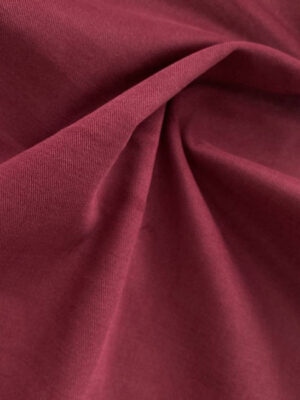 Котон стрейч в рубчик бордового кольору
