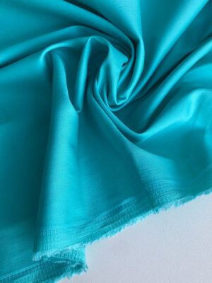 Котон-сатин бірюзового кольору