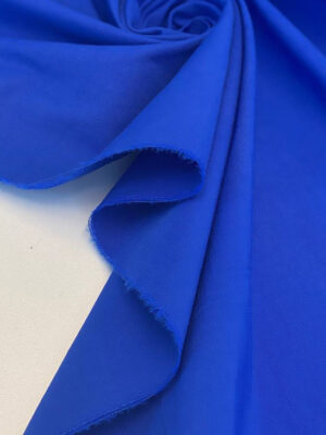Котон-поплін стрейч яскраво-синій
