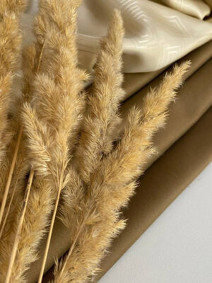 Котон-поплін кольору умбра (рижо-коричневий)